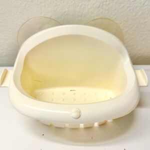Vintage Selfix Suction Cup Shower Soap Caddy Off White Wall Mount 1998